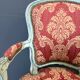 Paire de Cabriolets de Style Louis XV en Hêtre polychrome