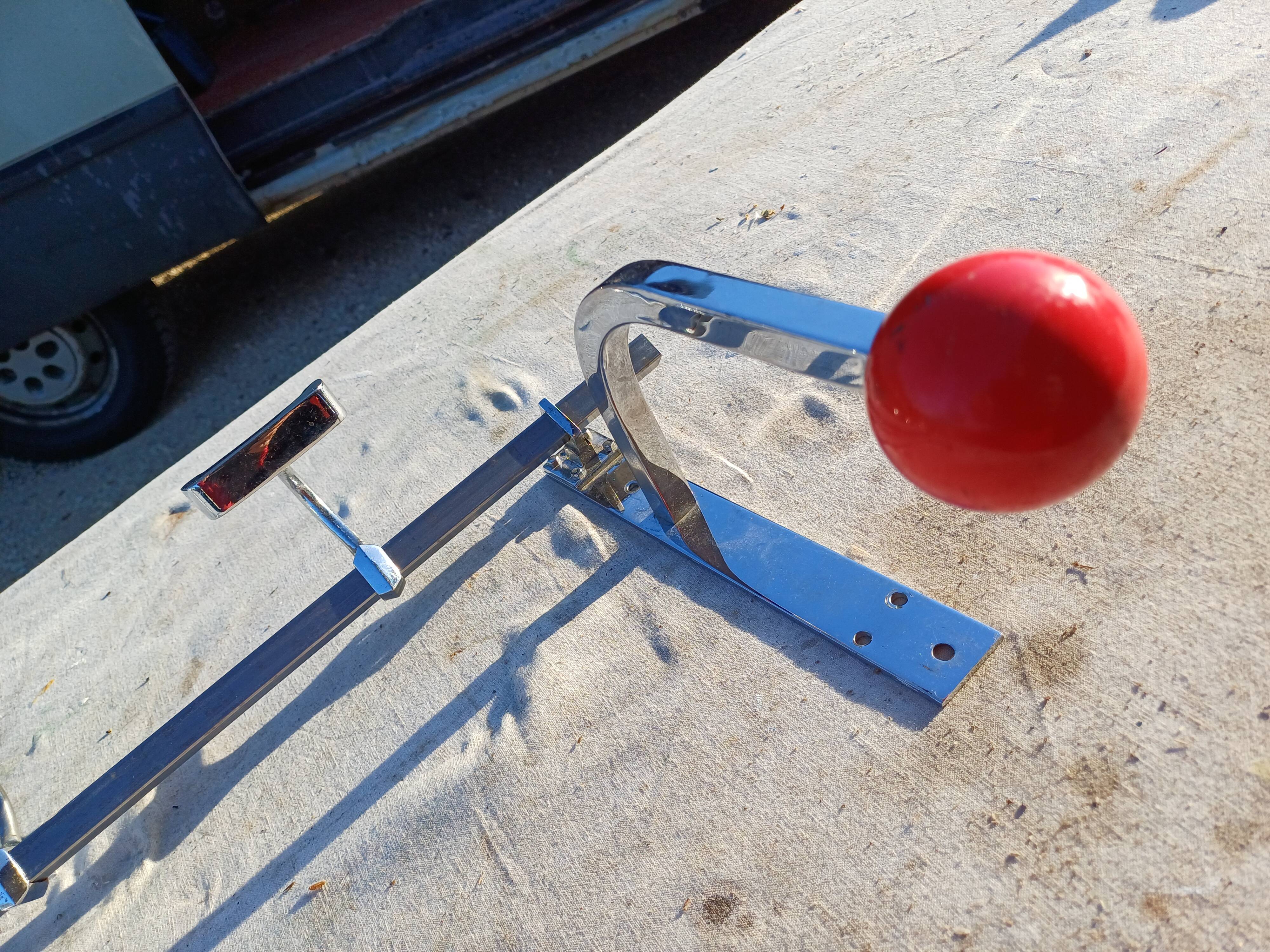 Vintage chrome coat rack and plastic balls