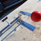 Vintage chrome coat rack and plastic balls