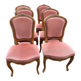 4 x Louis XV chairs fabric + 2