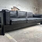 Bastiano Sofa by Tobia Scarpa for Knoll – Black Leather