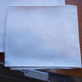 Damask napkins monograms