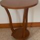 Art Deco Wooden Pedestal Table – 1930s Art Deco Era – Elegant and Practical