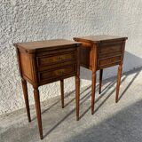 Pair of Louis XVI style bedside tables