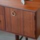 Coiffeuse vintage mid-century en teck (Meredew)