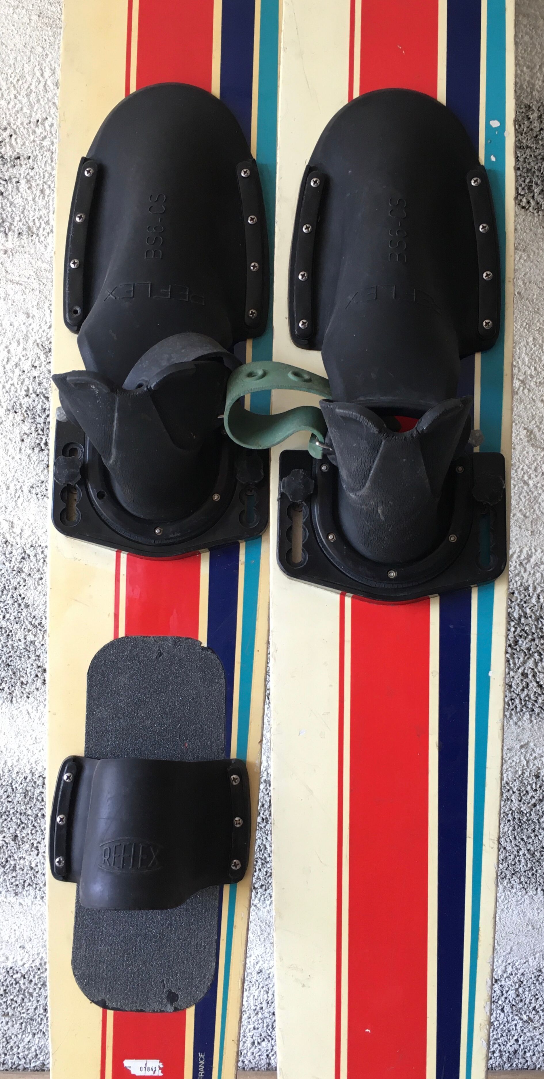 Wooden water skis