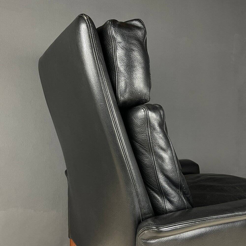 Ensemble de fauteuil lounge et ottoman Mod. 500 attribué à Hans Olsen pour Vatne Møbler, Danemark, années 1960