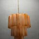 Murano Glass Tube Chandelier, Italy, 1970s