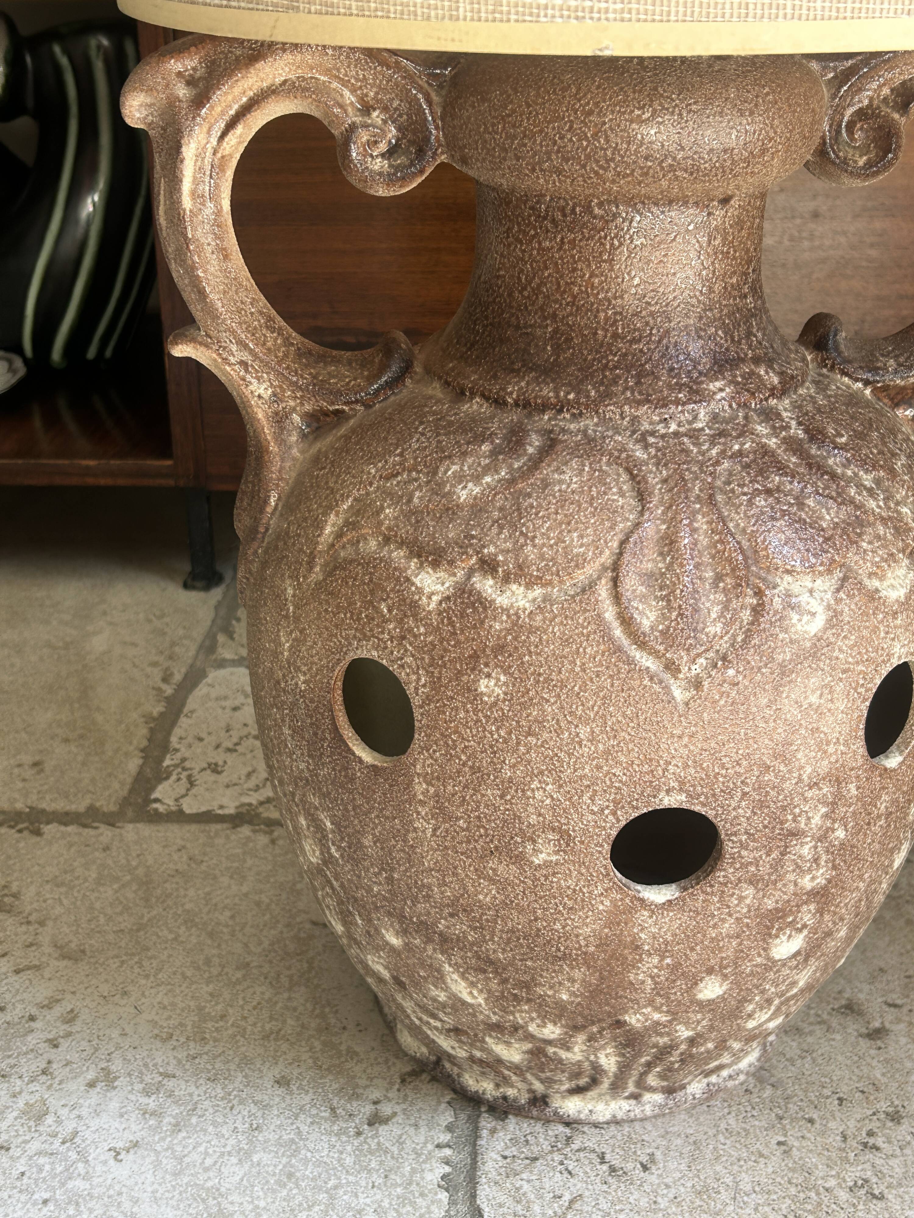 1970s ceramic sun lamp