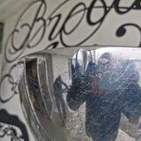 Floor lamp 1930's metal chrome