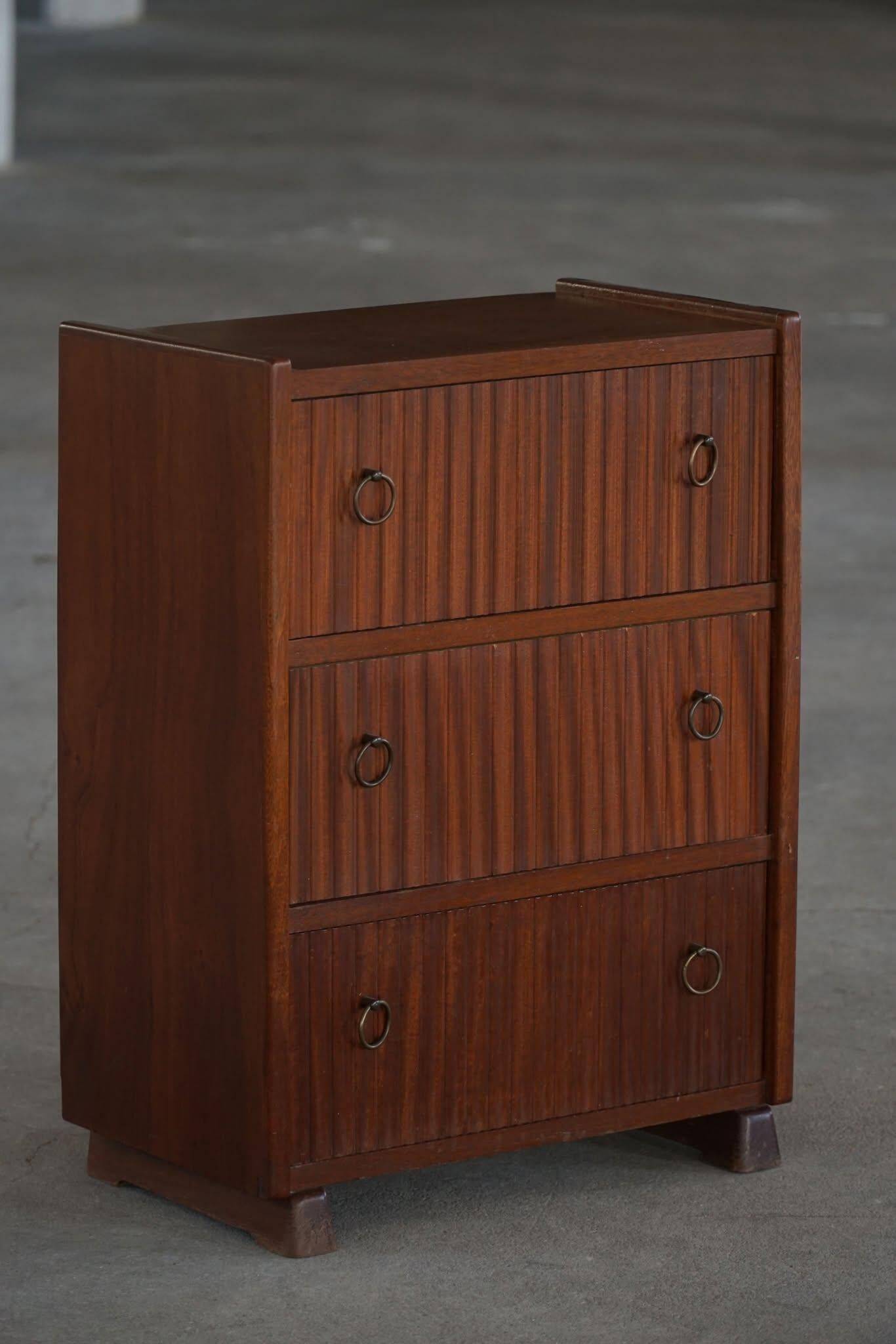 Modern Danish, Mahogany Commode, Frits Henningsen, 1940s
