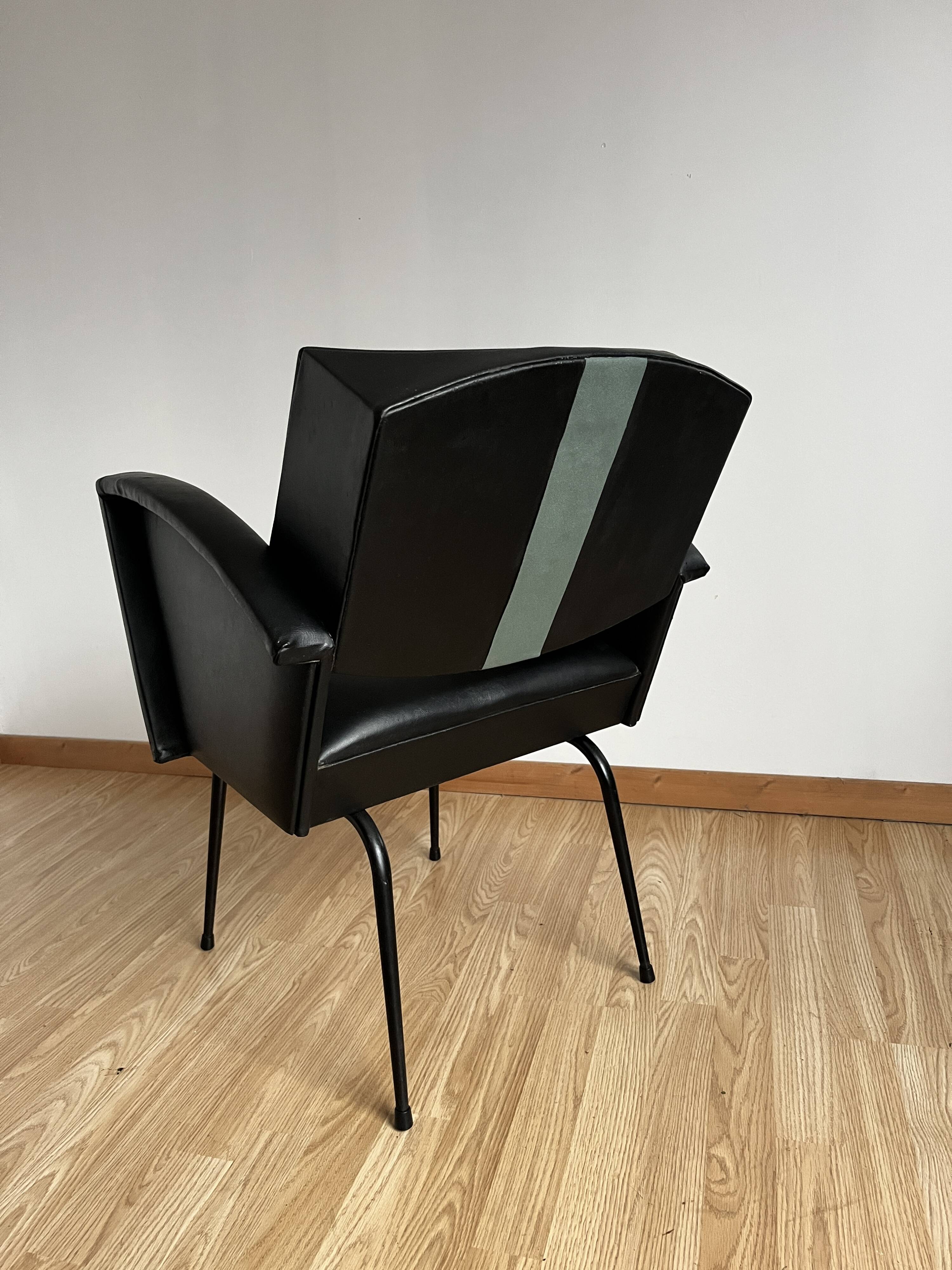 Vintage leatherette armchair