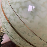 Old globe table lamp in Clichy glass