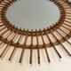 Small Rattan Mirror. French work. Around 1970