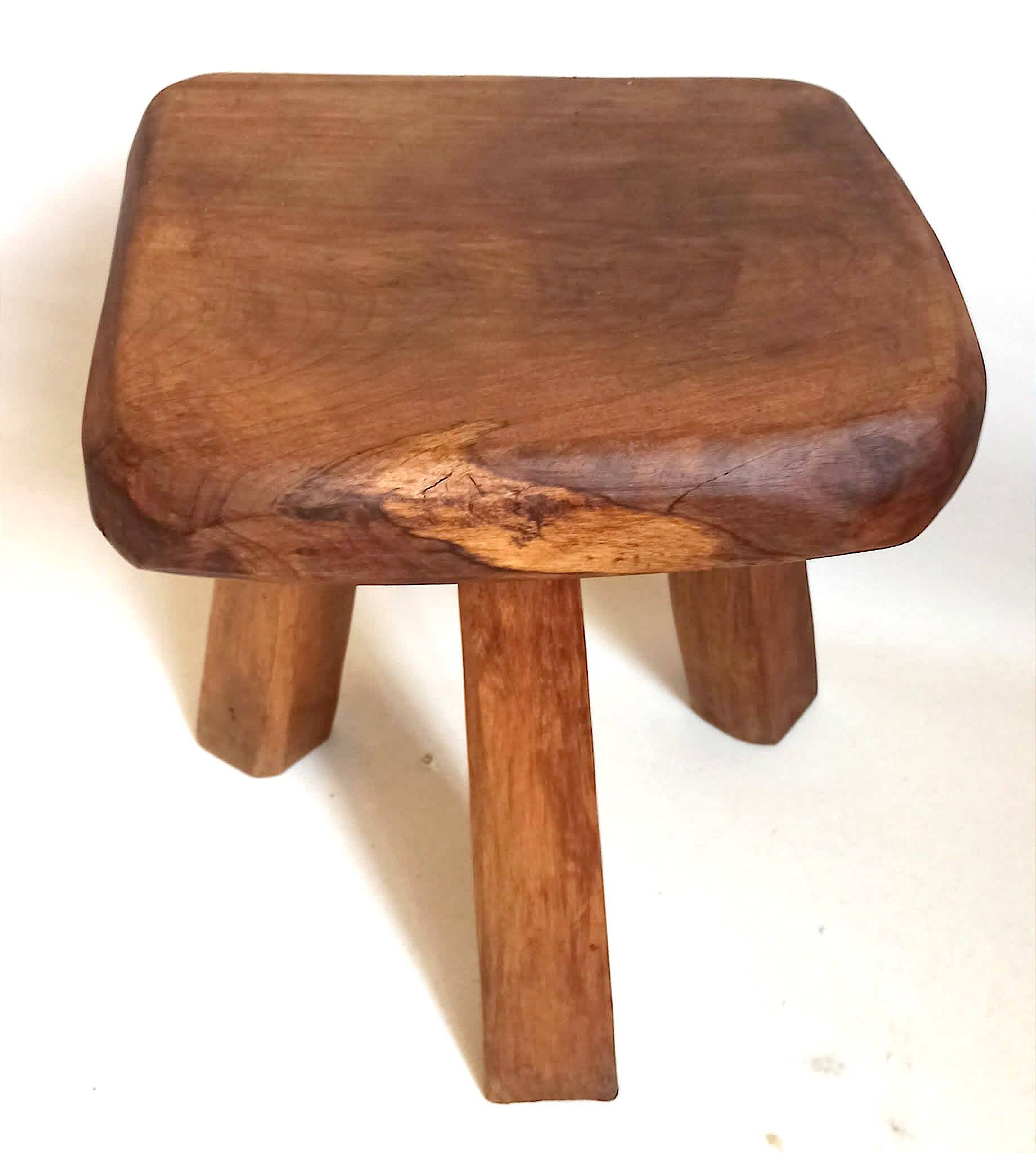 Brutalist tripod stool from the 1960s.