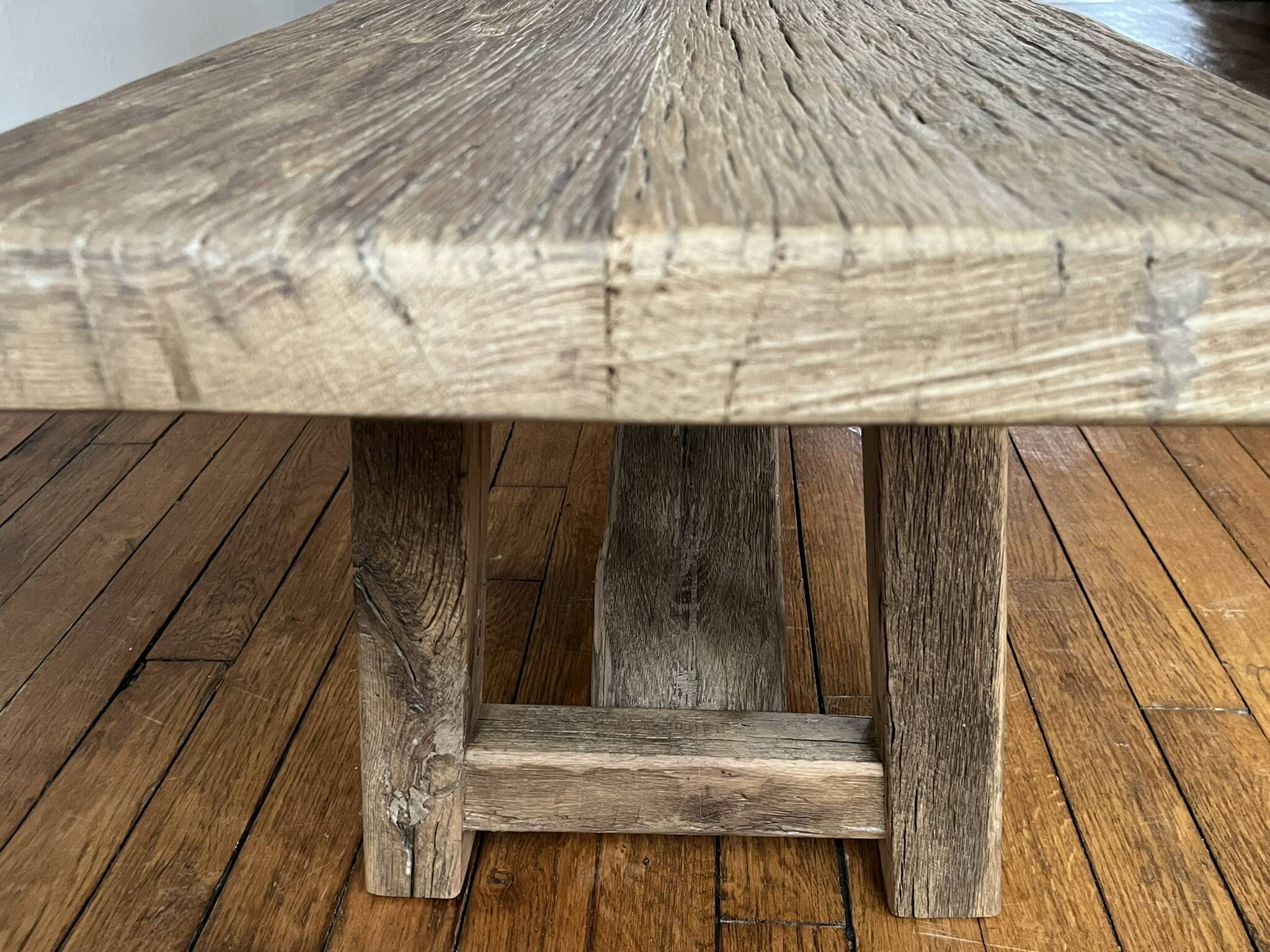 Millau bench solid oak antique - 200 cm
