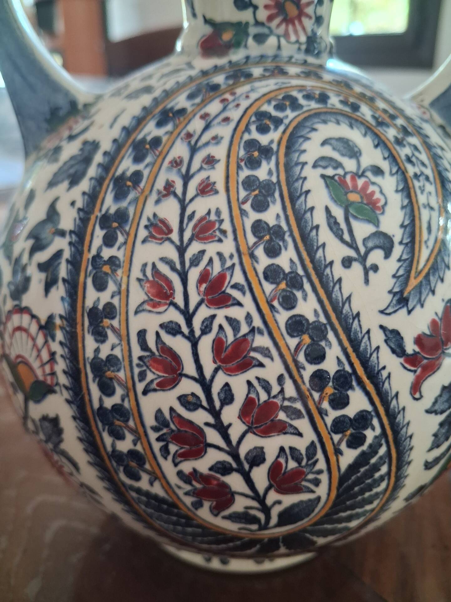 Duo of Gien vases