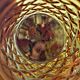 4 amber glasses with diamond tip decoration, brand Pernod SA