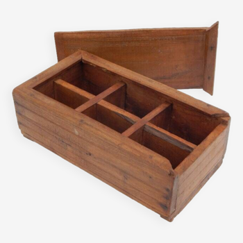 Old spice box massala box teak wood india