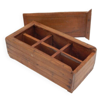 Old spice box massala box teak wood india