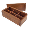 Old spice box massala box teak wood india