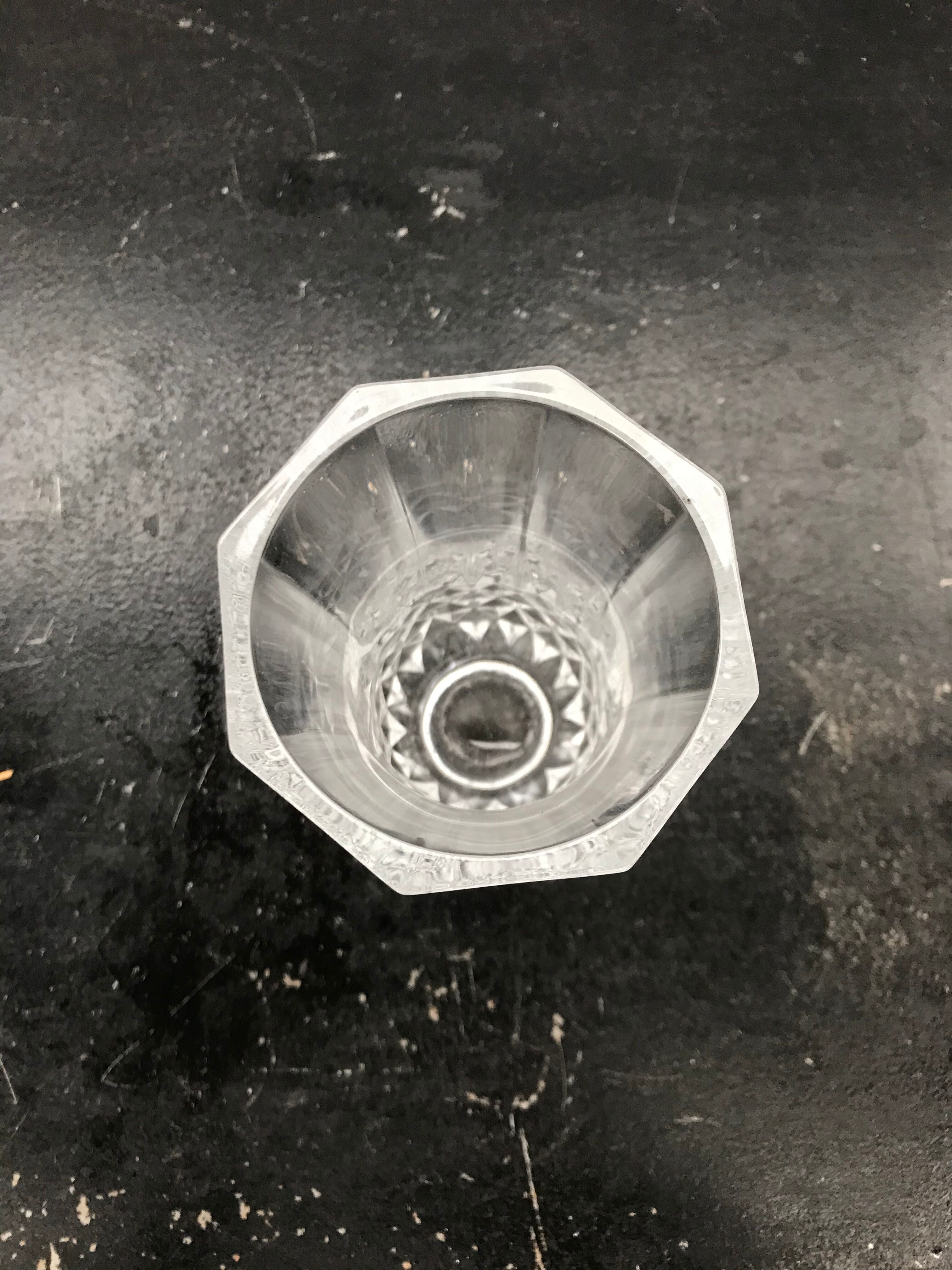 Ancient crystal vase petit model vintage