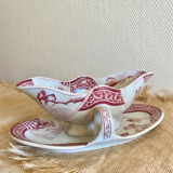 Antique sauce boat Jules Vieillard Bordeaux 19th century