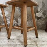 Pair of beech stools