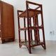 Vintage stand shelf in bamboo and rattan