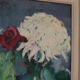 Original mid-century Swedish oil on panel – “Bloomer” by Hans Ripa – vintage & framed – 61.5 × 53 cm