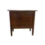 Bureau vintage XL profond en bois massif