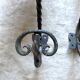 Wrought iron wall hooks