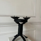 Brutalist wrought iron chandelier antique