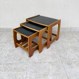 Teak nesting coffee table