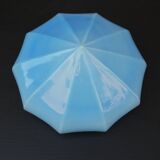 Blue glass diamond globe