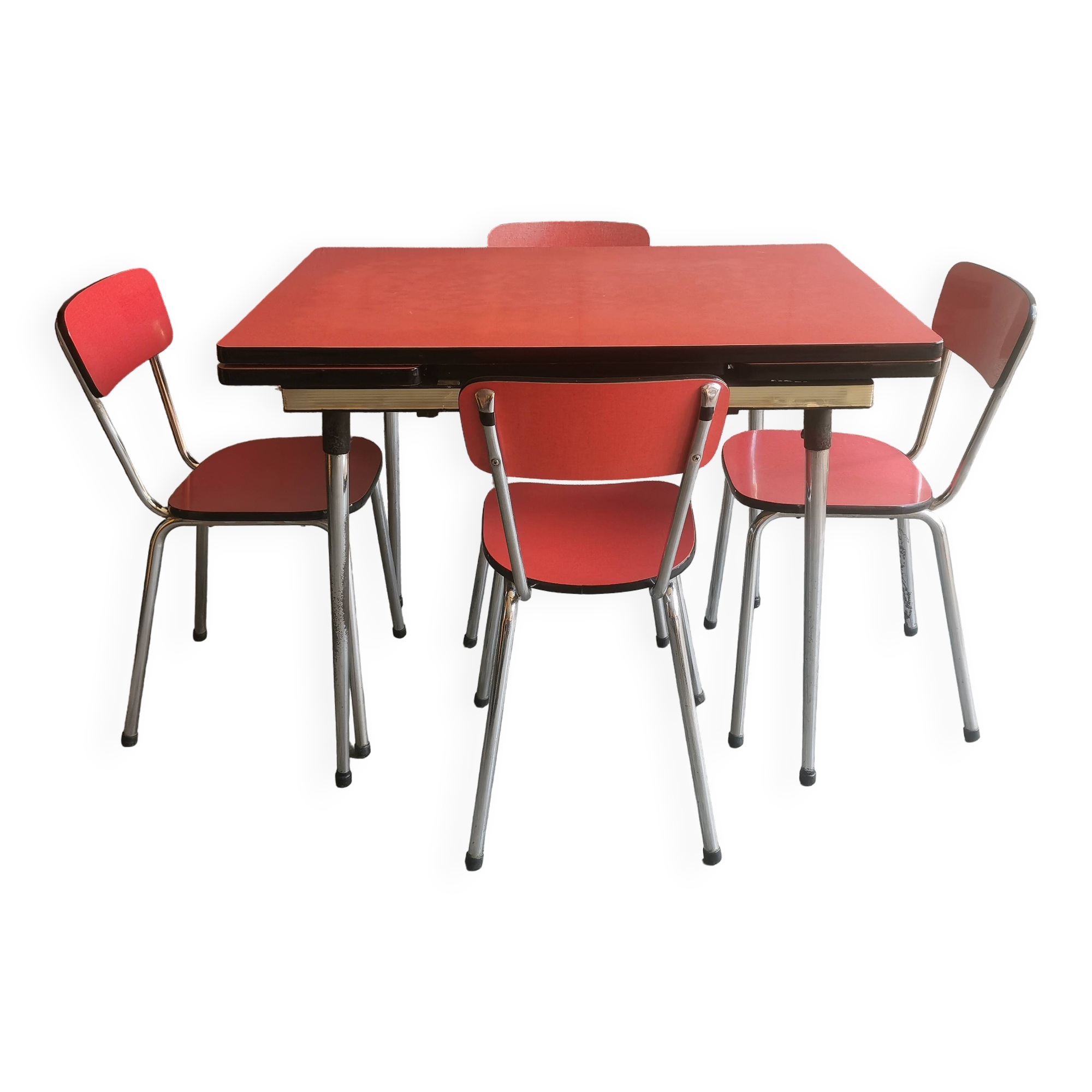 Vintage formica table and 4 chairs