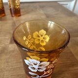 Set of six antique liqueur glasses