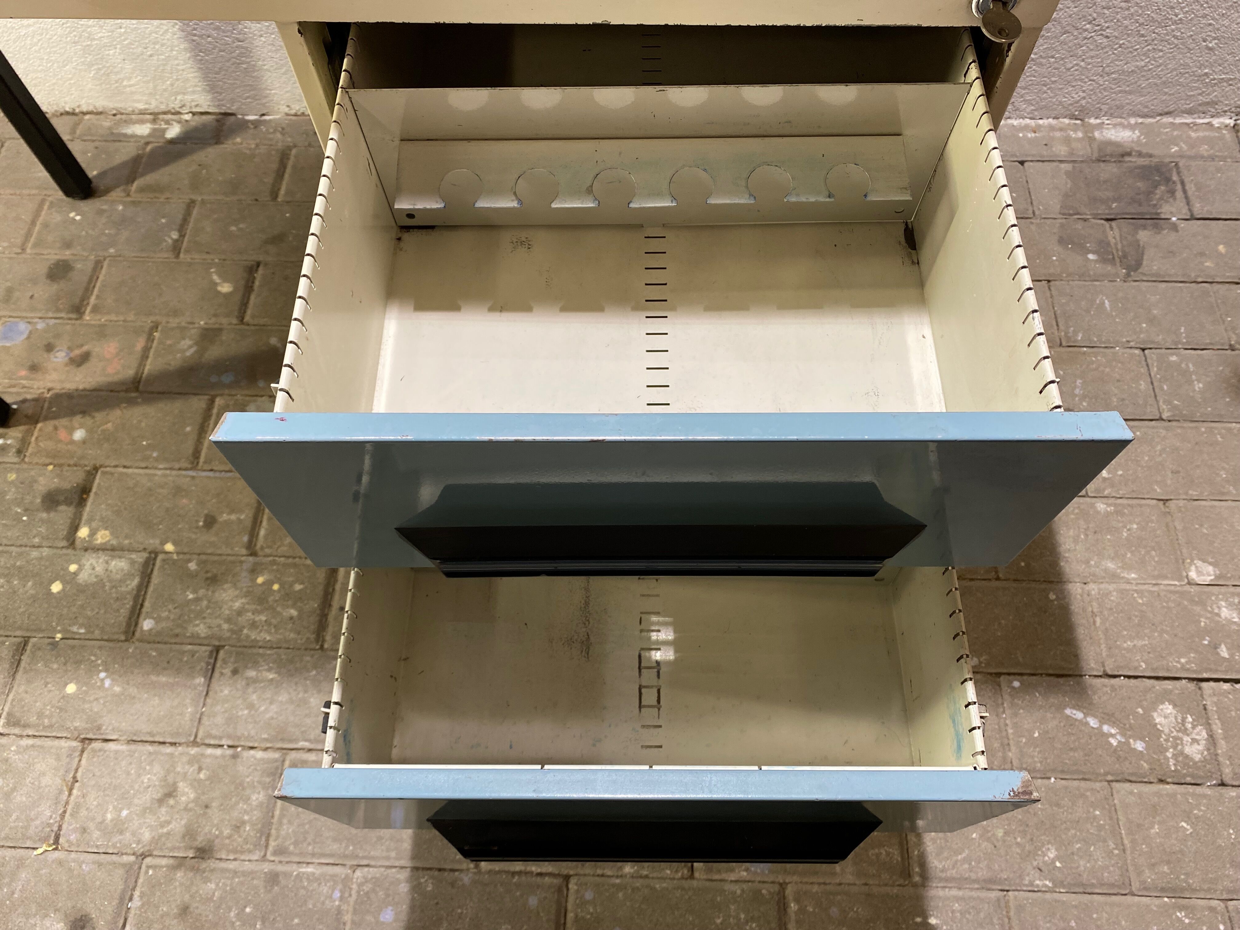 Metal industrial office by vintage behin 1960