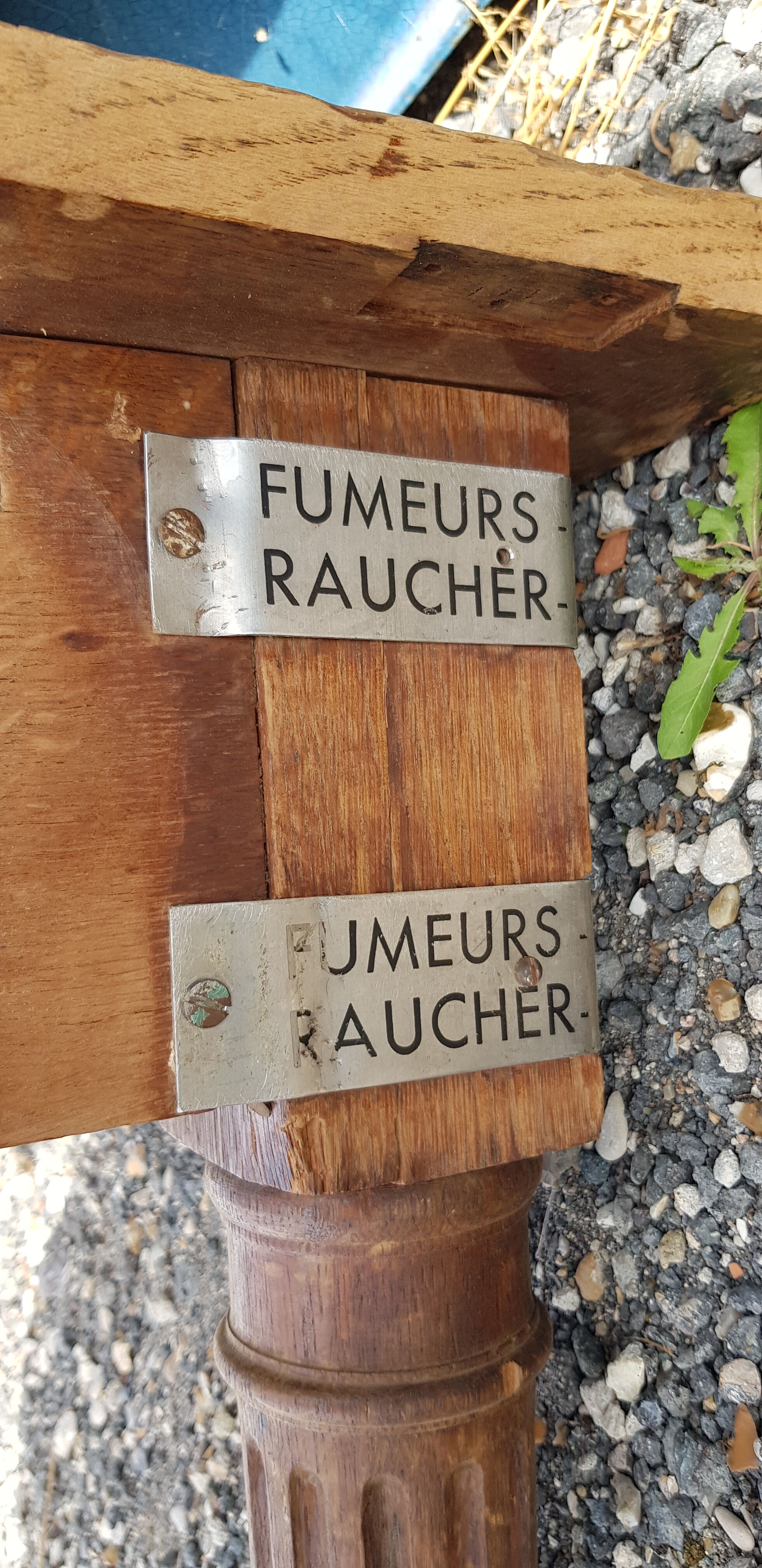 Solid oak coffee table from a pool academy