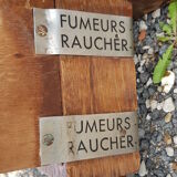 Solid oak coffee table from a pool academy