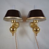 English style sconces by Erik Wärnå for EWÅ, Värnamo, Sweden. 1970's.