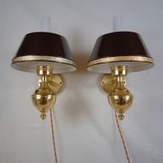 English style sconces by Erik Wärnå for EWÅ, Värnamo, Sweden. 1970's.