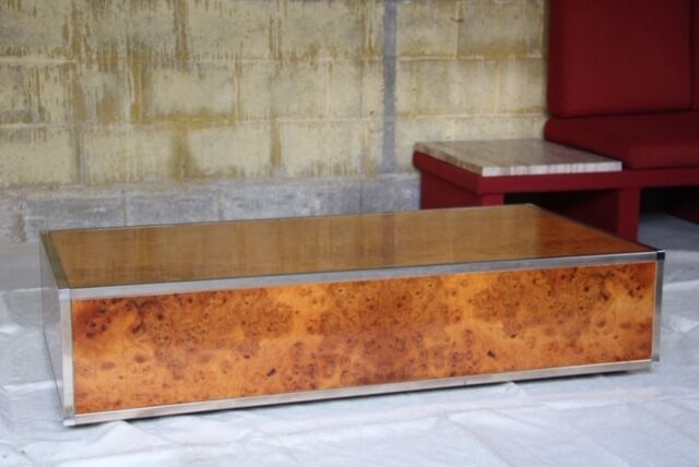 Table basse loupe orme 1970