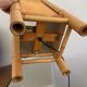 Lampe en rotin vintage
