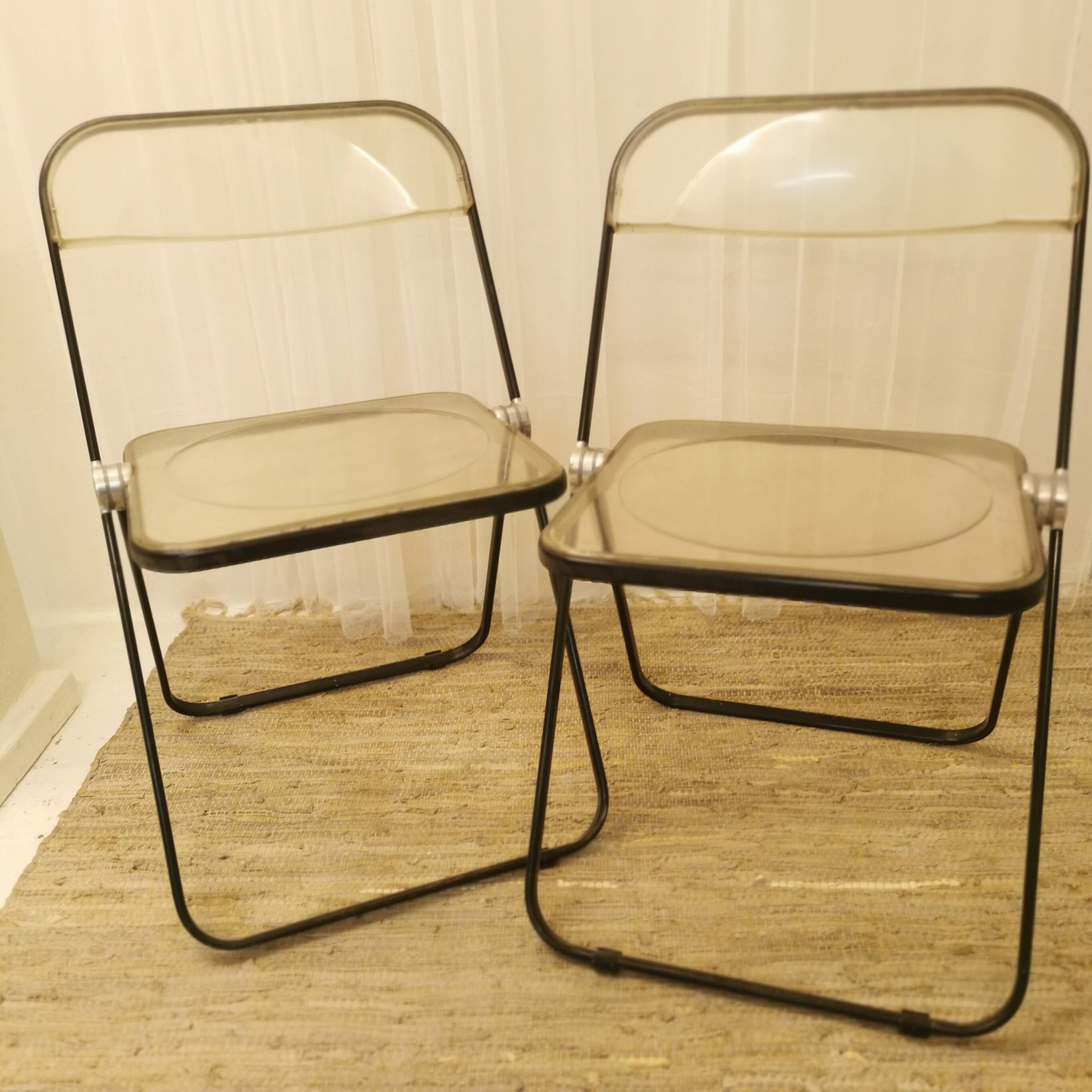Plexiglass folding chairs