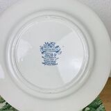 10 English Style Luneville green plates