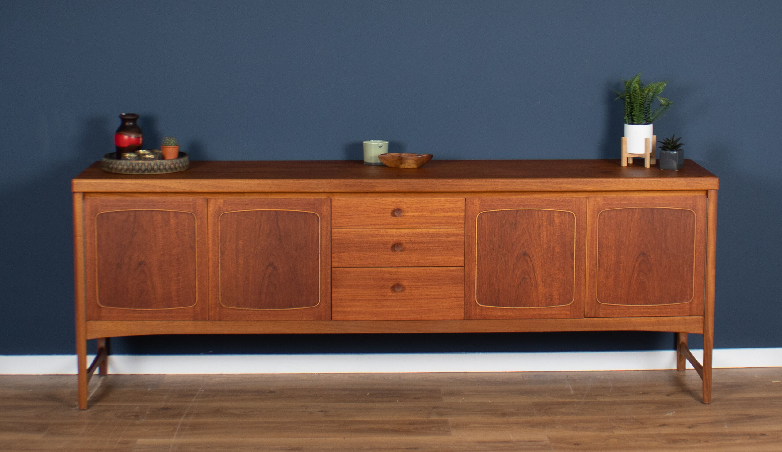 Enfilade retro teck 1960s mid century Nathan