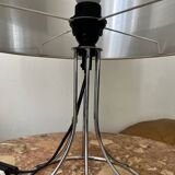 Chromed metal table lamp, 1970 design