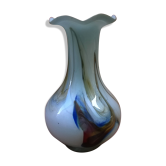 Vase a décor multicolore