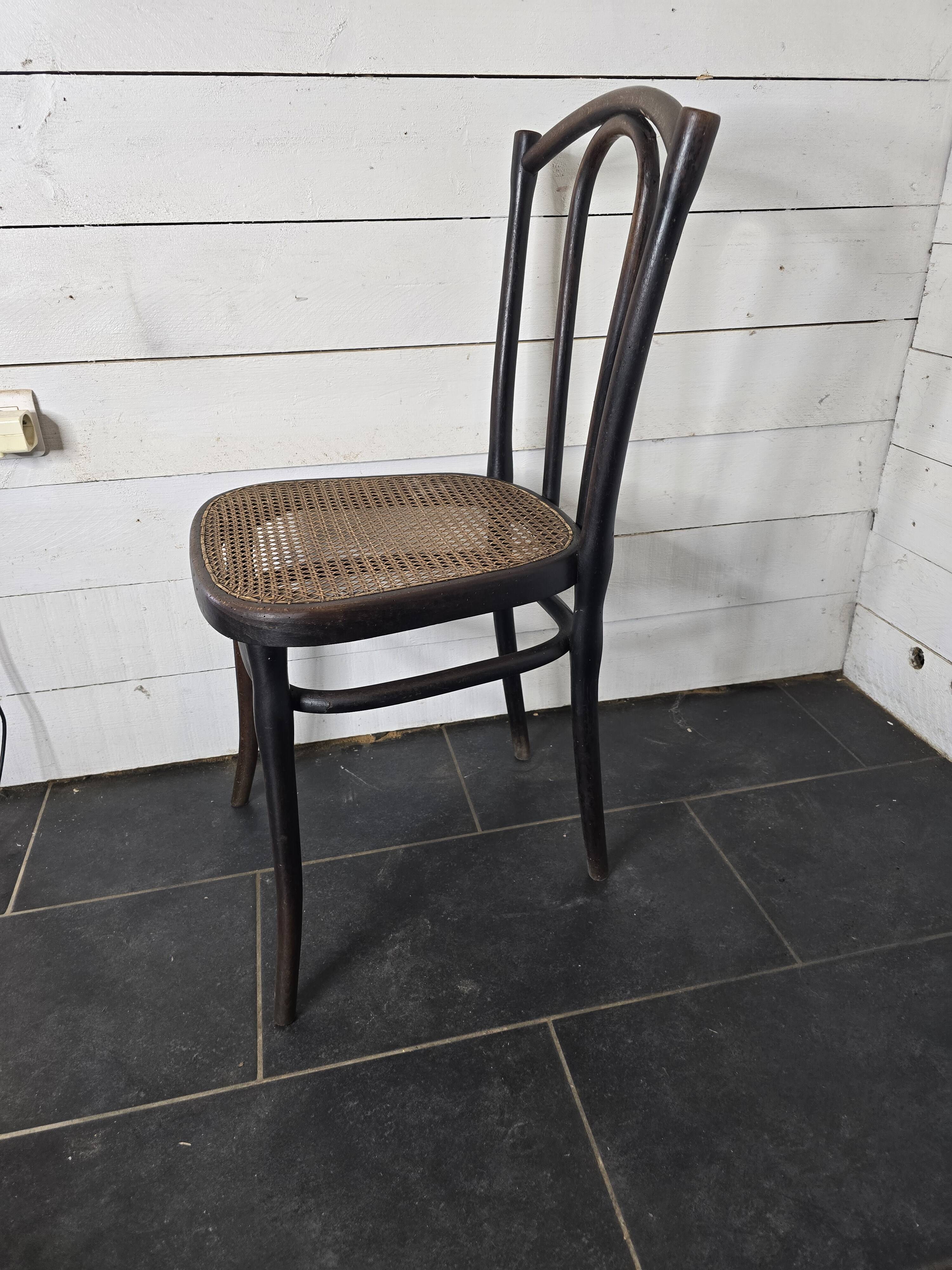 Chaise de bistrot en bois courbé Thonet